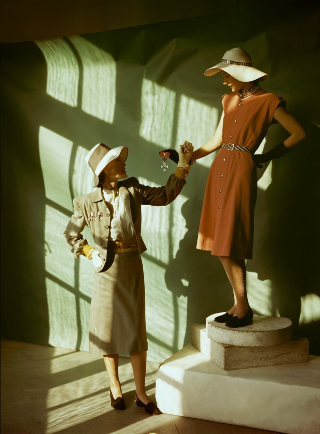 two-models-wear-the-fashions-of-spring-1945