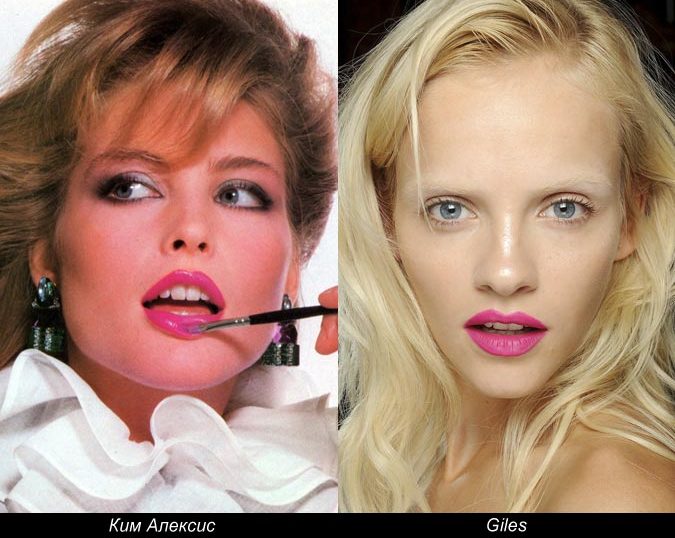 Ким Алексис и макияж из коллекции Giles